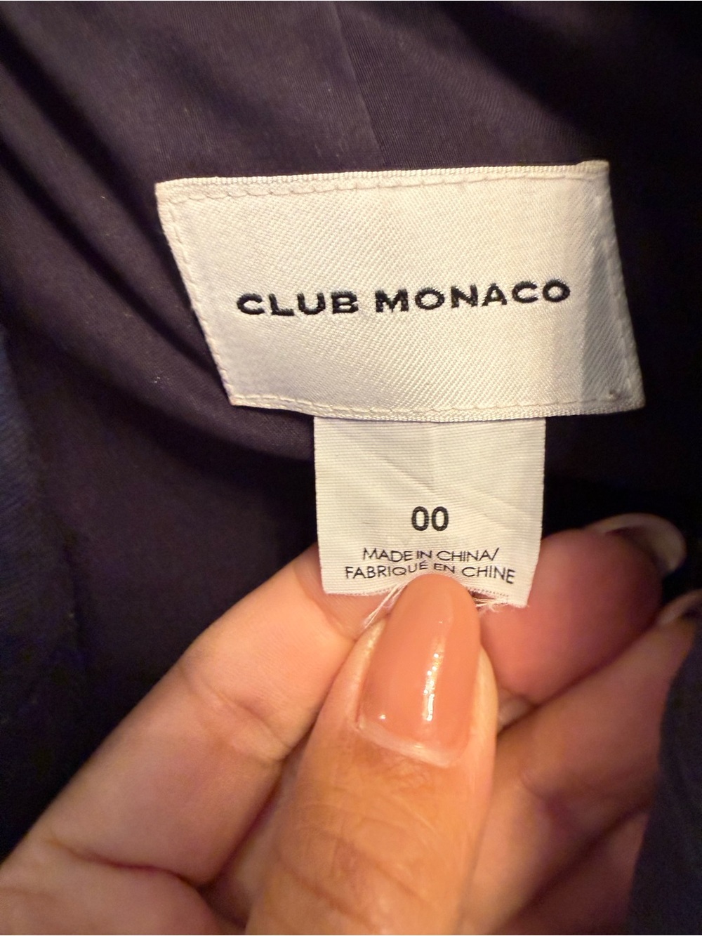 Club Monaco Classic Double-Breasted Navy Women's Blazer with Gold Buttons - Picture 3 of 4